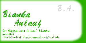 bianka anlauf business card